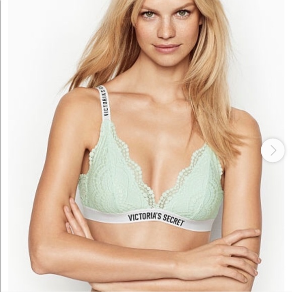 victoria's secret lace triangle bralette